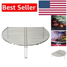 Espansore Griglia Griglia Carbone - Espandi Superficie di Cottura con Ventilazione Regolabile