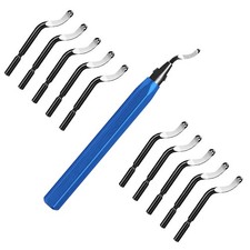 Hand Hole Deburring Tool Kit Expert with 10Pcs Spare Burr Removal Steel Blades