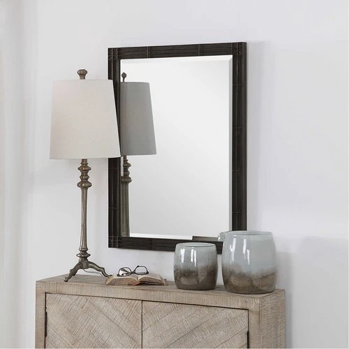 Uttermost 09485 Gower 35 X 25 inch Aged Black Wall Mirror - Picture 4 of 5