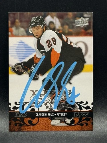 2008-09 Upper Deck Young Guns Claude Giroux #235 Rookie RC SIGNED IP AUTO