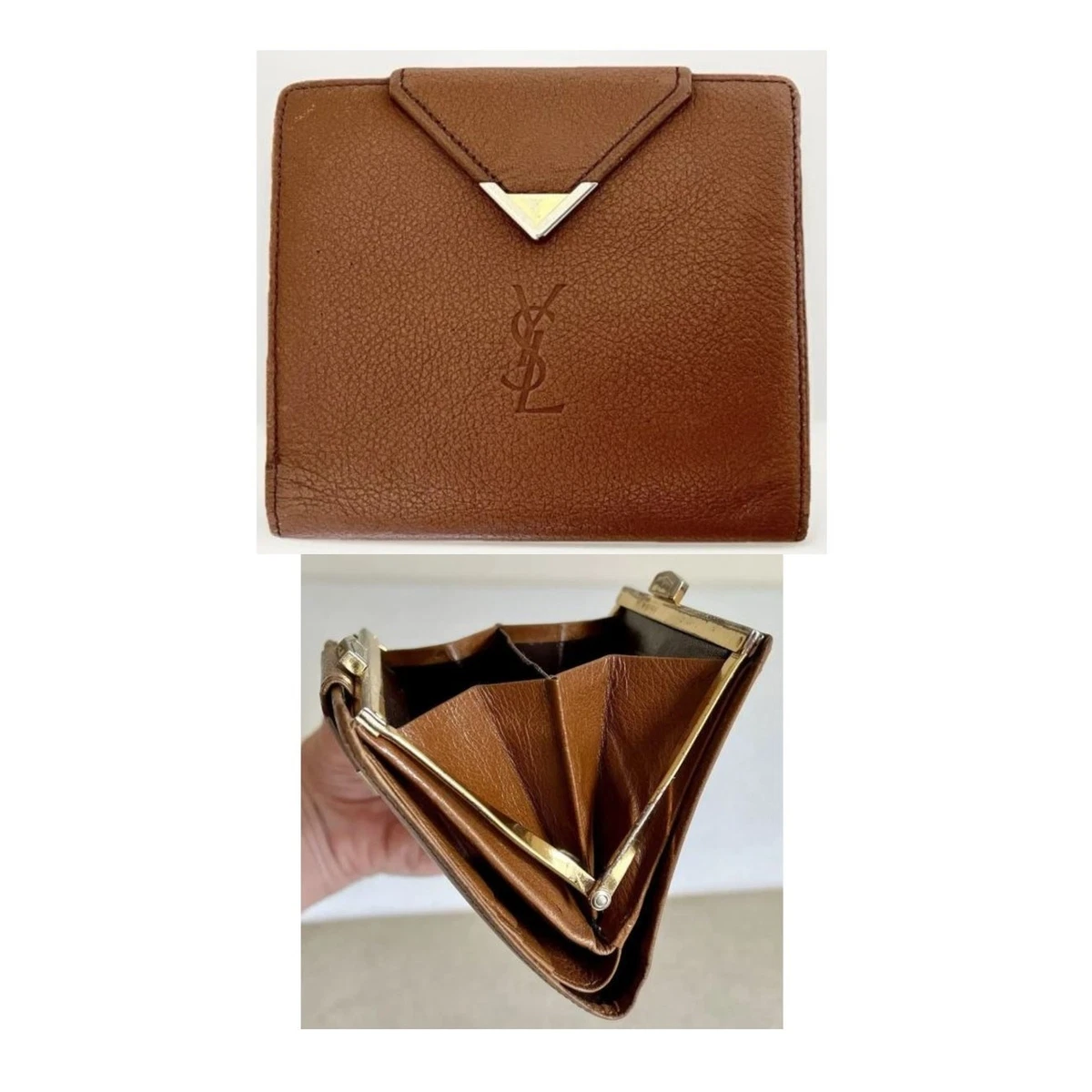 Saint Laurent Wallets for Women with Vintage Leather for sale | eBay