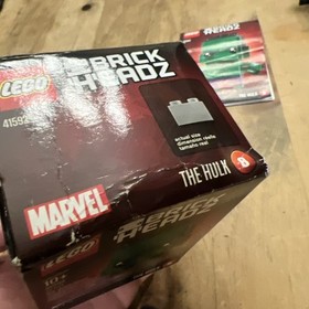 Lego Brick Headz 41590 Iron Man w/ Instruction Booklet & Hulk 41592 W/ Box