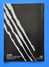 Wolfenstein 3d &mdash; ATARI Jaguar Original Instruction Manual Booklet ONLY