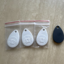 ADT Access Control Key Fobs - (3 White new, 1 Grey used free )