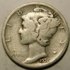 1926 D Mercury Dime 90% Silver VG-F  "Actual Coin Pictured- Not Cleaned"