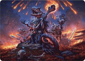 Valley Flamecaller Art Card 21/54 Bloomburrow MTG