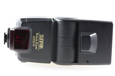 Sunpak 4000AF 4000 AF Power Zoom Blitzgerät Aufsteckblitz für Nikon analog 