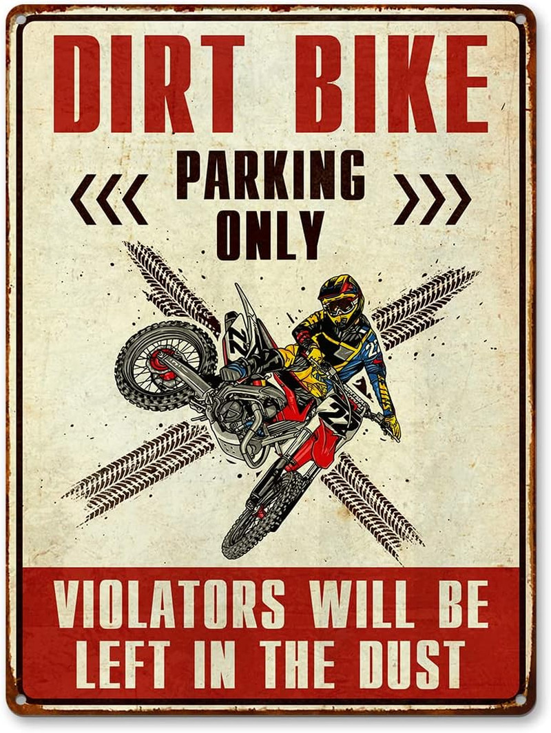 Dirt Bike Sign Decor For Boy - Dirtbike Accessories For Men, Motorcross Gifts Fo