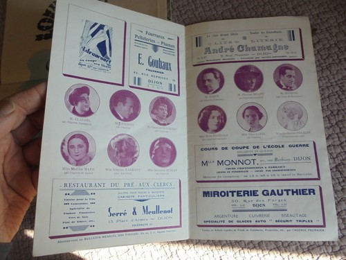 Programme du Théatre Municipal de Dijon 1932.33 - Picture 6 of 10