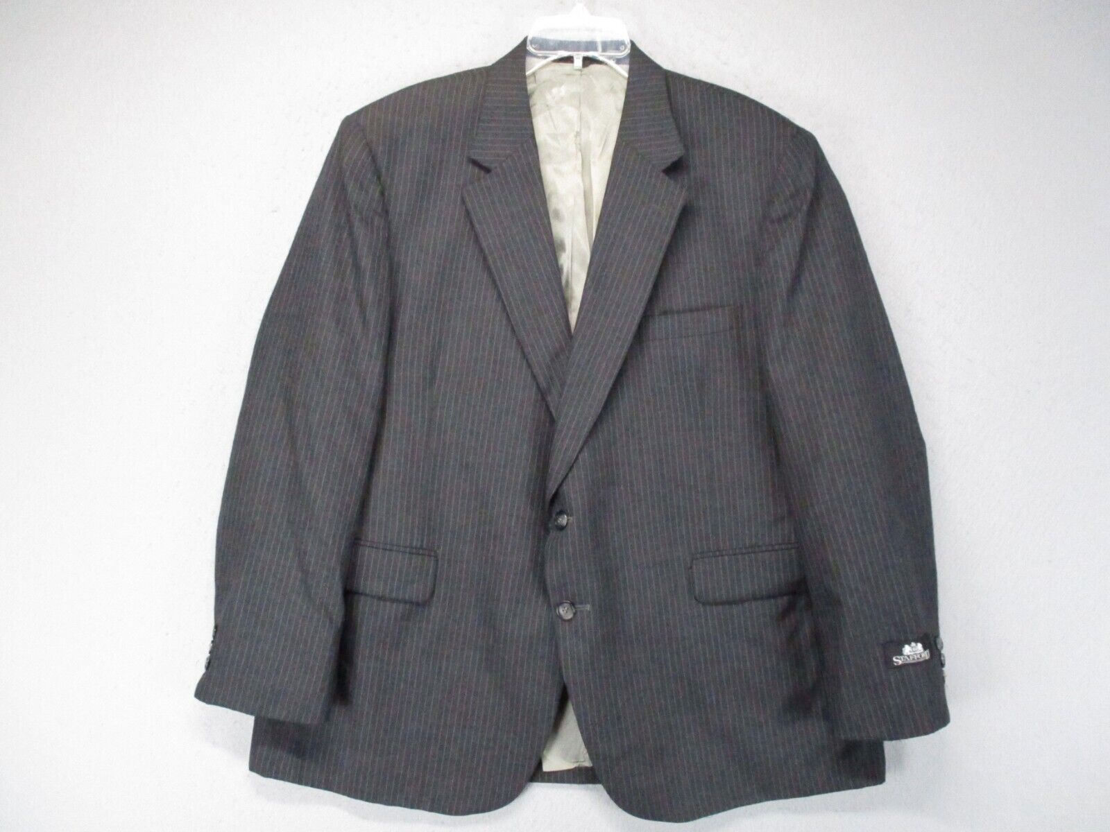 VTG Stafford Suit Jacket Blazer Mens 48R Gray 2 B… - image 1