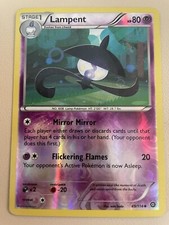 Pokémon TCG Lampent Steam Siege 49/114 Reverse Holo Uncommon LP