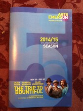 The Trip to Bountiful  playbill/program  ArtsEmerson  Cicely Tyson Van Williams 