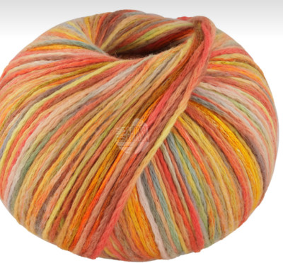(kg/100 ) REST! Cotonella MULTI Lana Grossa 100g Fb.103 Pima-Bw bunt PORTOFREI
