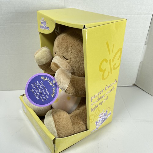2004 Kids II BRIGHT INSPIRATIONS PRAYER FRIENDS Light Up Pals BROWN BEAR NEW NWT - Picture 5 of 6
