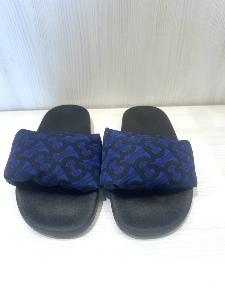 BURBERRY MEN\'S FURLEY PUFF ROYAL BLUE BEACH POOL‎ SLIDE SANDALS SHOES US:9 NEW BURBERRY MEN main image 4