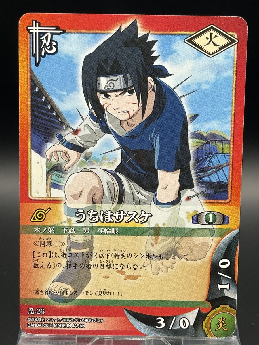 Naruto Trading Card Game Japanese TCG Common No.26 Sasuke Uchiha