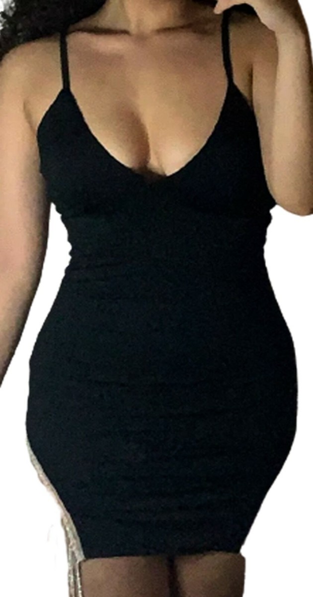 White Dress Sexy Form Fitting Cleavage 10-12 Club Party Cocktail Date | eBay