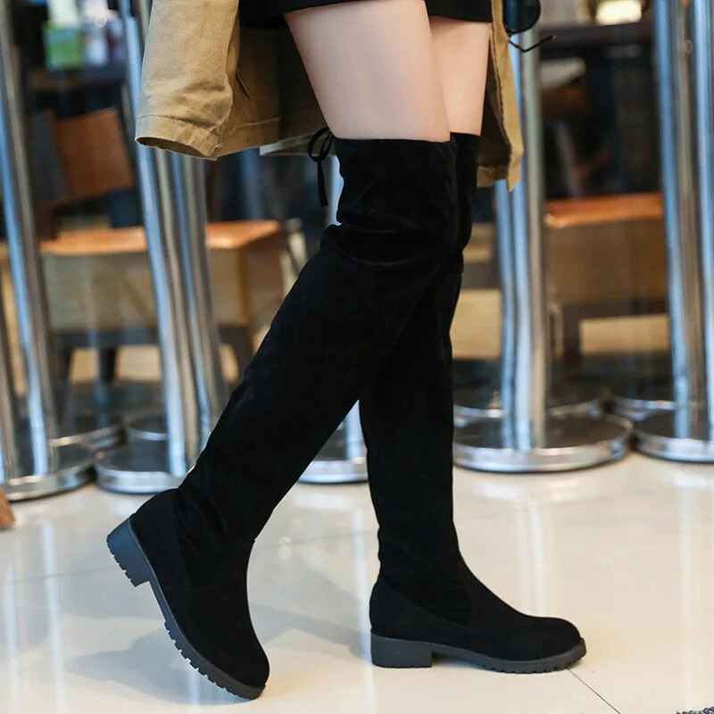 Knee High Best Winter Boots Women 2019 Female Heels Autumn/ Winter