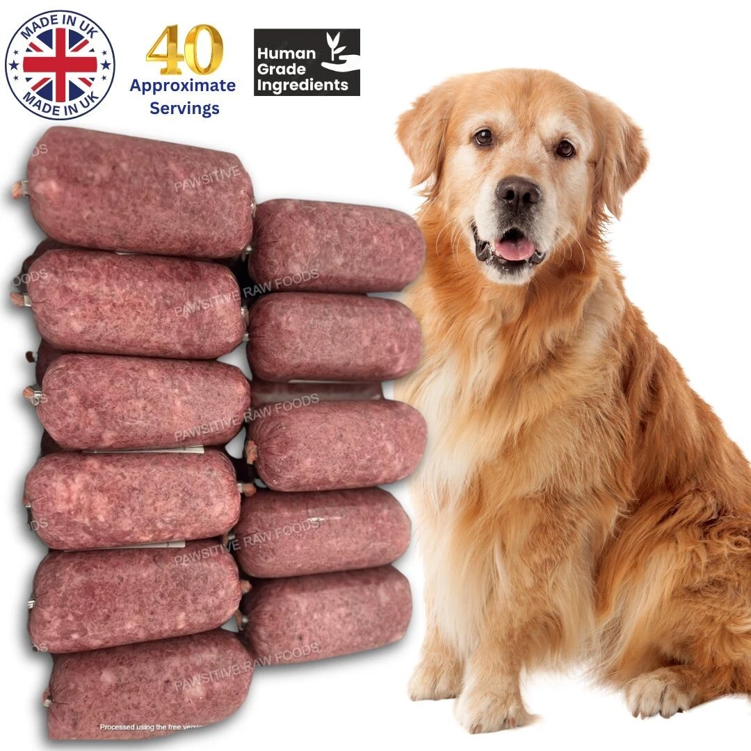 Premium Frozen Raw Dog Food BARF Diet Chicken Mince 40 x 500g Chubbs 20kg