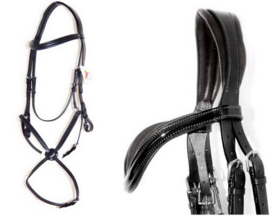 FSS FREEWAY MonoCrown CUT BACK ANATOMICAL Headpiece Grackle Figur 8 Ring BRIDLE