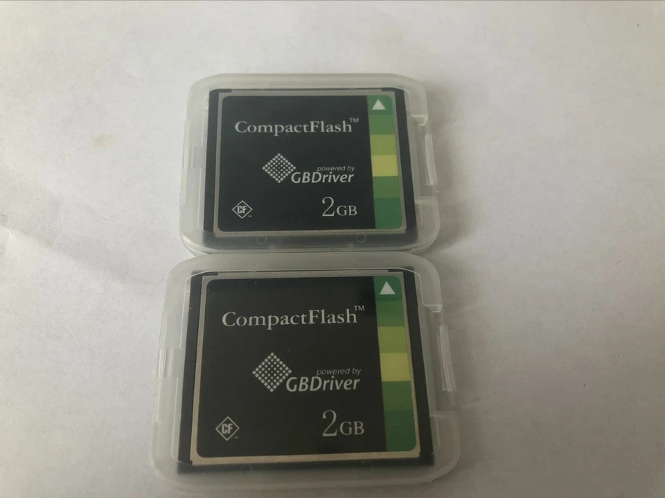 2PCS TDK CompactFlash Card 2GB CF card memory 2G GBDriver CompactFlash - Image 2 of 3