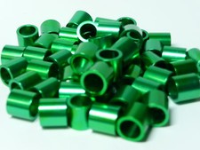 **  8 St&uuml;ck Alu-Spacer ( gr&uuml;n ) f&uuml;r Kugellager Type 608  ....  ** NEU **  ....