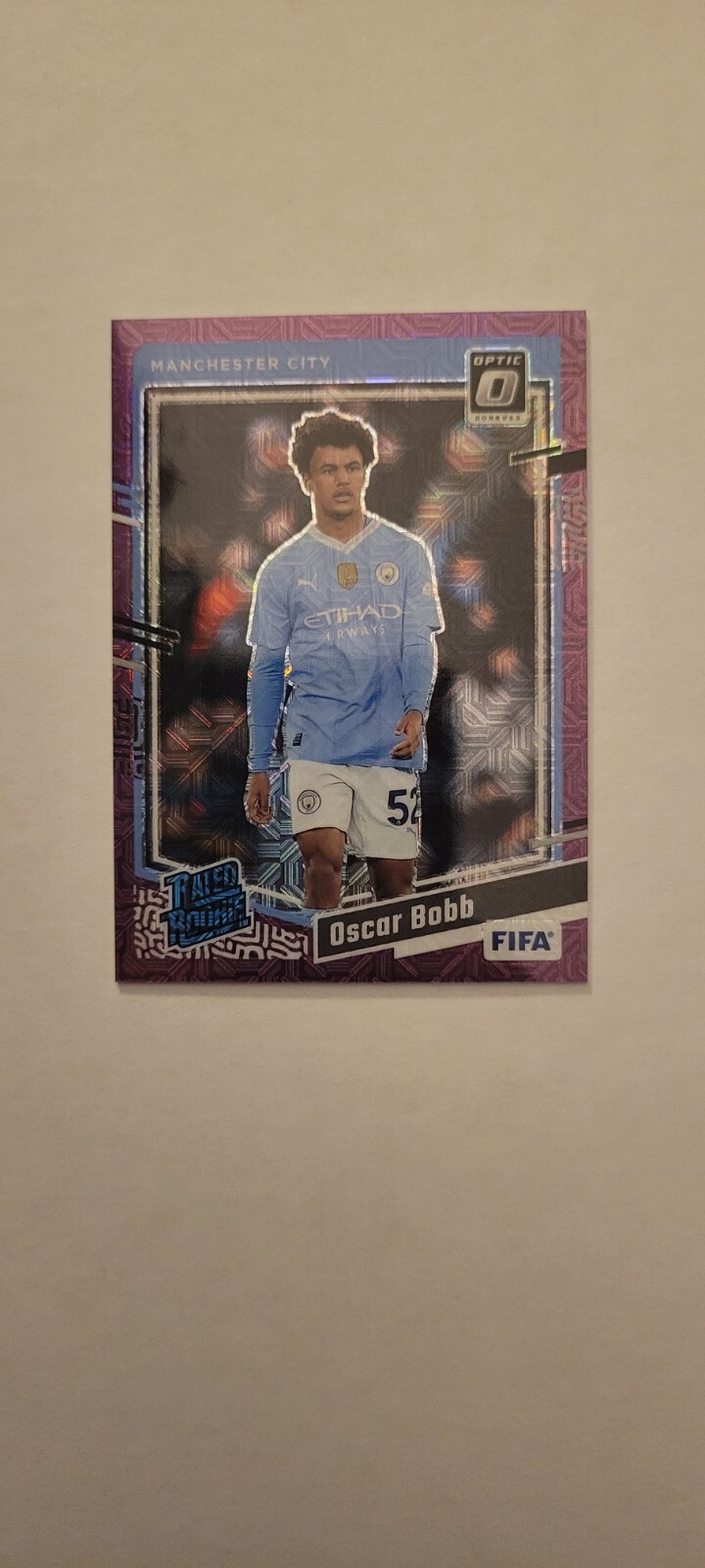 2023-24 Panini Donruss Optic Oscar Bobb Rated Rookie Purple Mojo Prizm 8/25