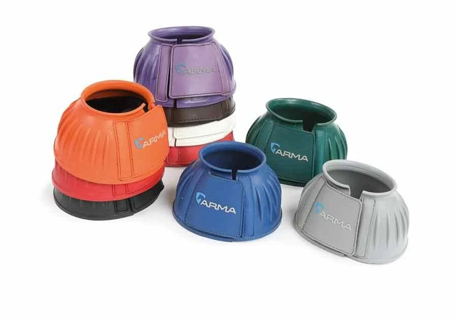 Ein Paar Shires Arma Gummi über Reichweite Stiefel Touch Close Pony Cob Full EXF EXXF