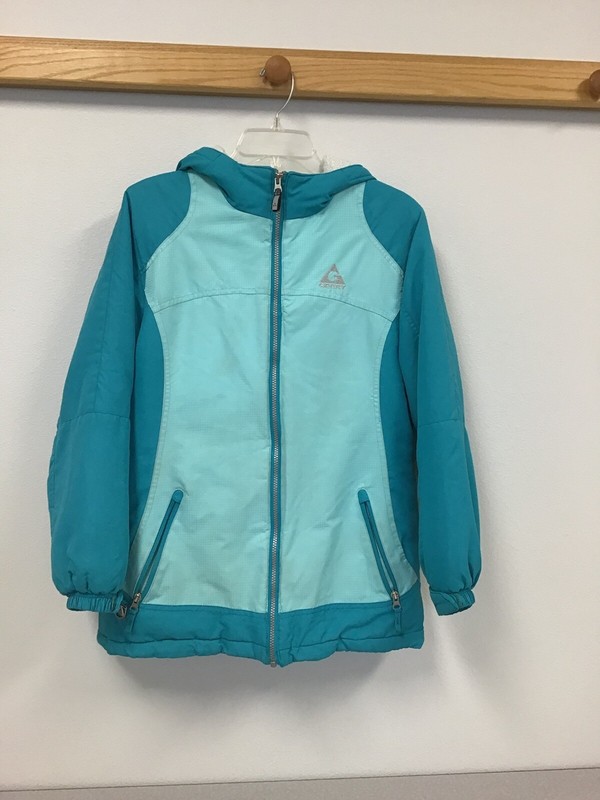 Gerry Girls 2 Color Aqua Hooded Coat Parka Size L 14-16 Girls Size S Womens