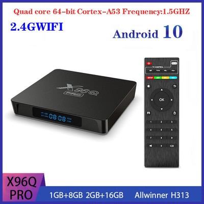 X96Q PRO TV Box WIFI 4K UHD 2GB+16GB Android 10.0 Smart Media Player H.265