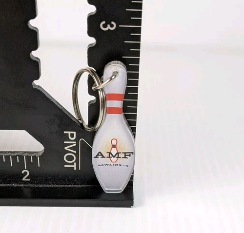 Vintage 90's AMF 200 Games Bowling Pin Keychain Advertising RARE Gift