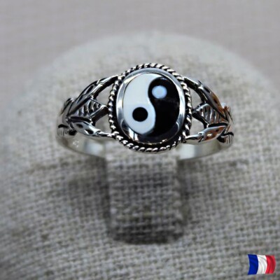 Yin Yang Ring 925 Silber - Zen Ring Yoga Meditation - Unisex Schmuck Balance