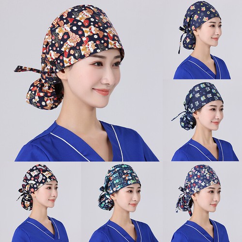 Cotton Bouffant Surgical Scrub Cap 