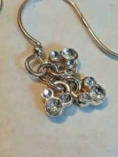 DISNEY MICKEY MOUSE ICON DANGLE EARRINGS WITH SWAROVSKI CRYSTALS  Ships FREE