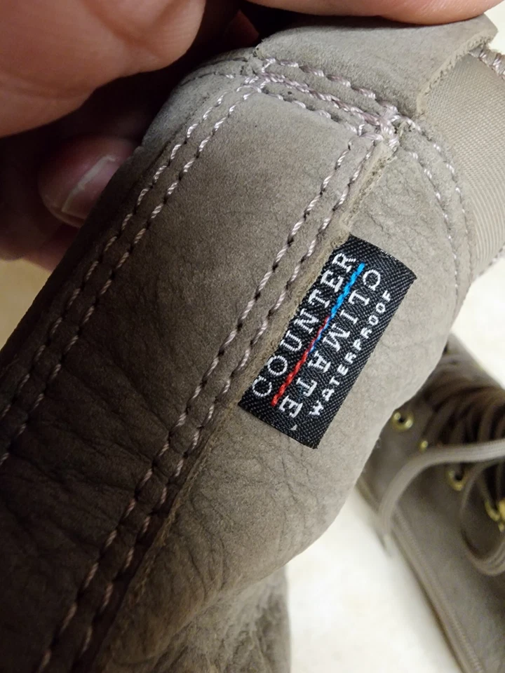 Chuck Taylor All Star Impermeable Nubuck Bota Alta Mujer Talla 5.5 Beige Gris Foto 4 de 4