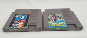 NES Super Mario Bros/Duck Hunt + Play Action Football 1985-2 Game Cartridge ONLY