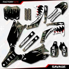 Woodland Savage Racing Camo Graphics kit fits Honda Crf250 10-13 Crf 250 Decal