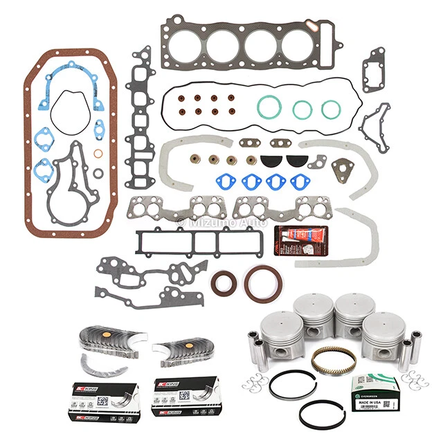 Full Gasket Set Pistons Bearings Fit 75-80 Toyota Celica Corona Pickup 2.2L 20R - Image 2 of 4
