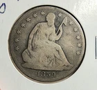 1859 O SEATED LIBERTY HALF DOLLAR SILVER COIN GOOD CIRCULATED CONDITION OVERALL