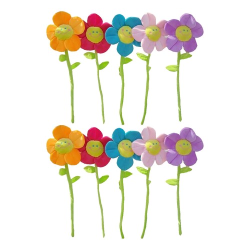 bendable plush flowers