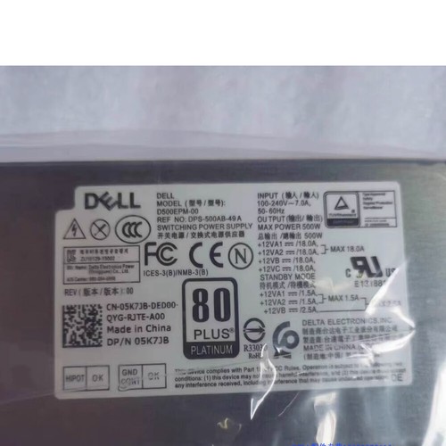 PARA Dell V3890 V3888 V3991 3080 7090 Fuente de alimentación H500EPM-00 05K7JB 5K7JB 500W - Imagen 3 de 5