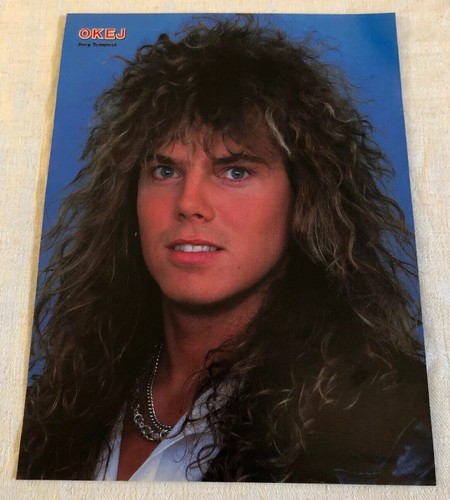 EUROPE 1987 JOEY TEMPEST NORUM Clipping Poster Swedish magazine Vintage 1980s - Picture 1 of 5