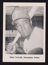 1958-65 JAY PUBLISHING Tony Taylor  PHILLIES  5x7  PICTURE PACK PHOTO  VG-EX  A