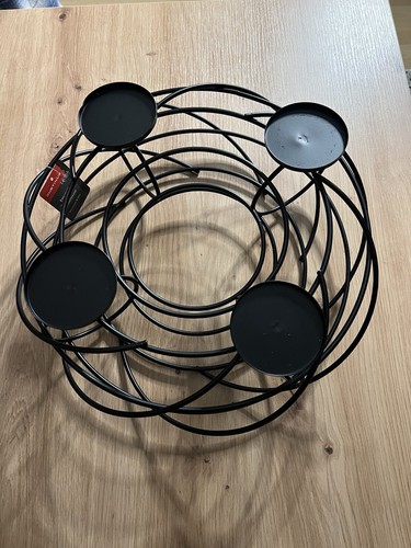 Exklusiver Tischleuchter Für 4 Kerzen Justinus Metall Schwarz Neu Mit Etikett