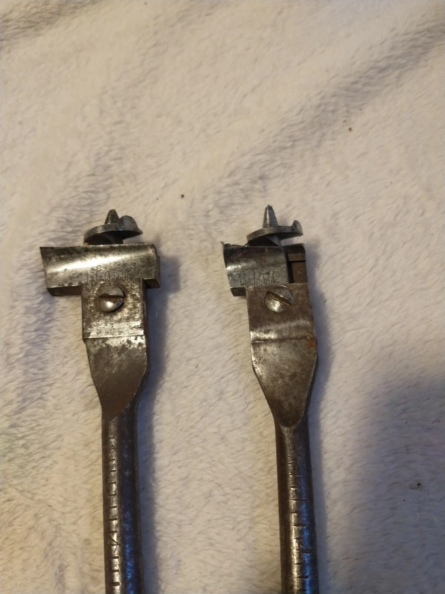 Vintage Adjustable Wood Auger Bit brace hole drill bit Pexto For Hand Drills