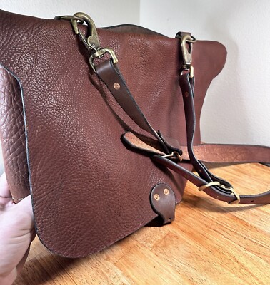 Tandy Briefcase Vtg Laptop HandBag Briefcase  100% Real Bison Leather Messenger
