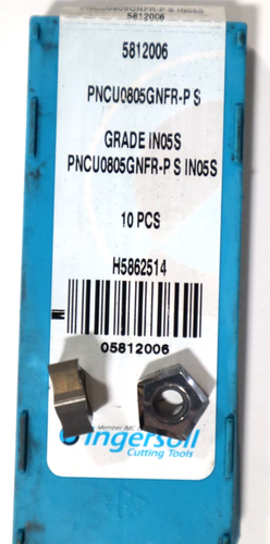10 PIEZAS, INGERSOLL, PNCU 0805GNFR-P S IN05S INSERTOS DE CARBURO H1598 - Imagen 4 de 5