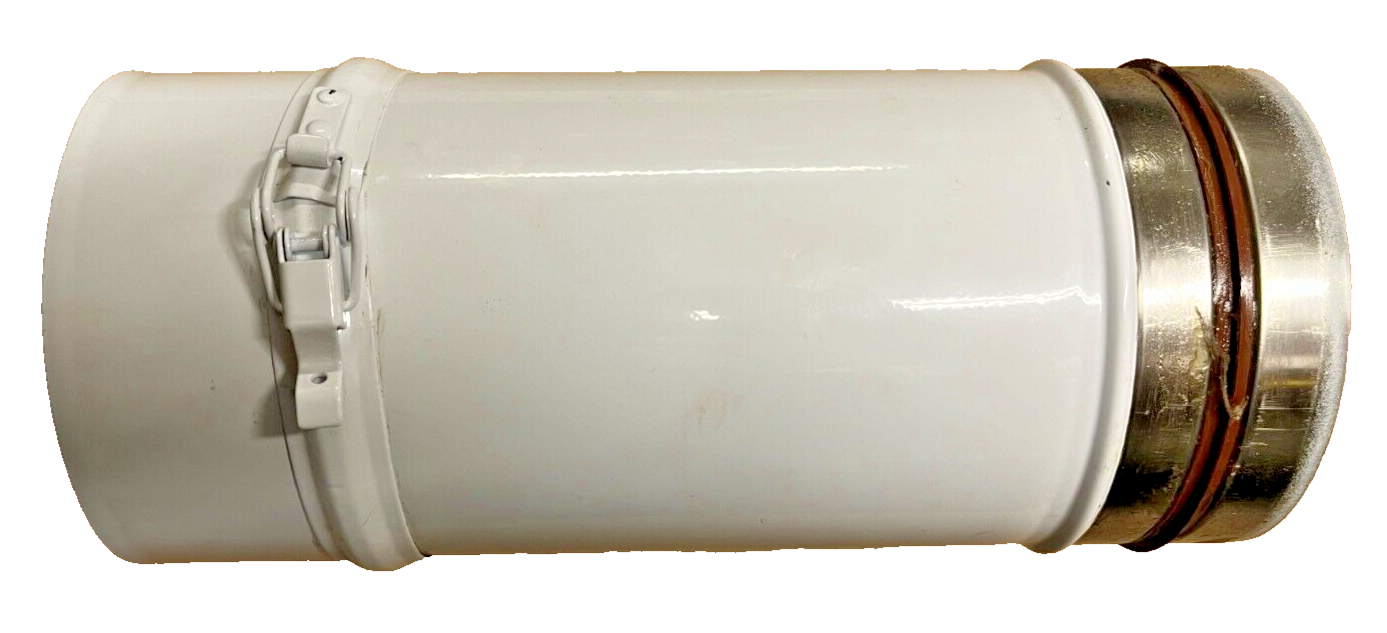 Grant 125mm Adjustable Flue Extension White  235-300mm 46-70kW - WXA250/125