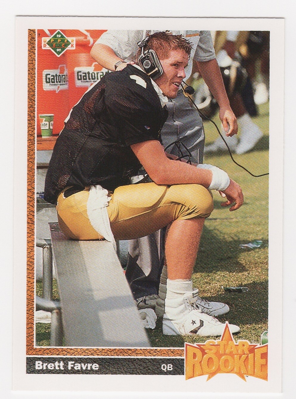1991 Upper Deck Brett Favre Star Rookie Card #13 NM