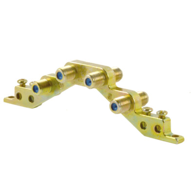 PremiumX 4-fach Erdungsblock Blitzschutz SAT Erdung Block F-Verbinder F-Kupplung